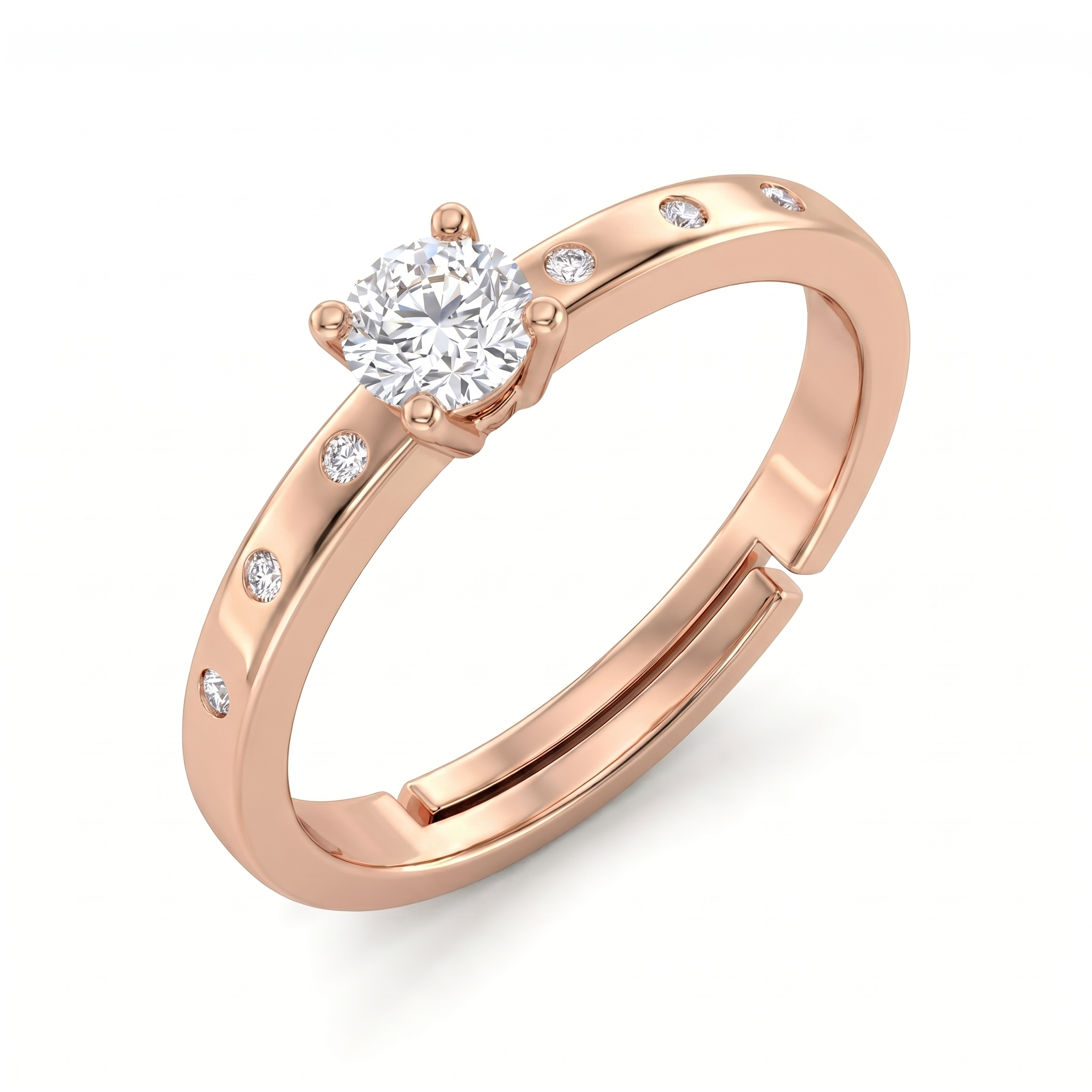 Sublime Glow Diamond Ring by SVADEZI - rose