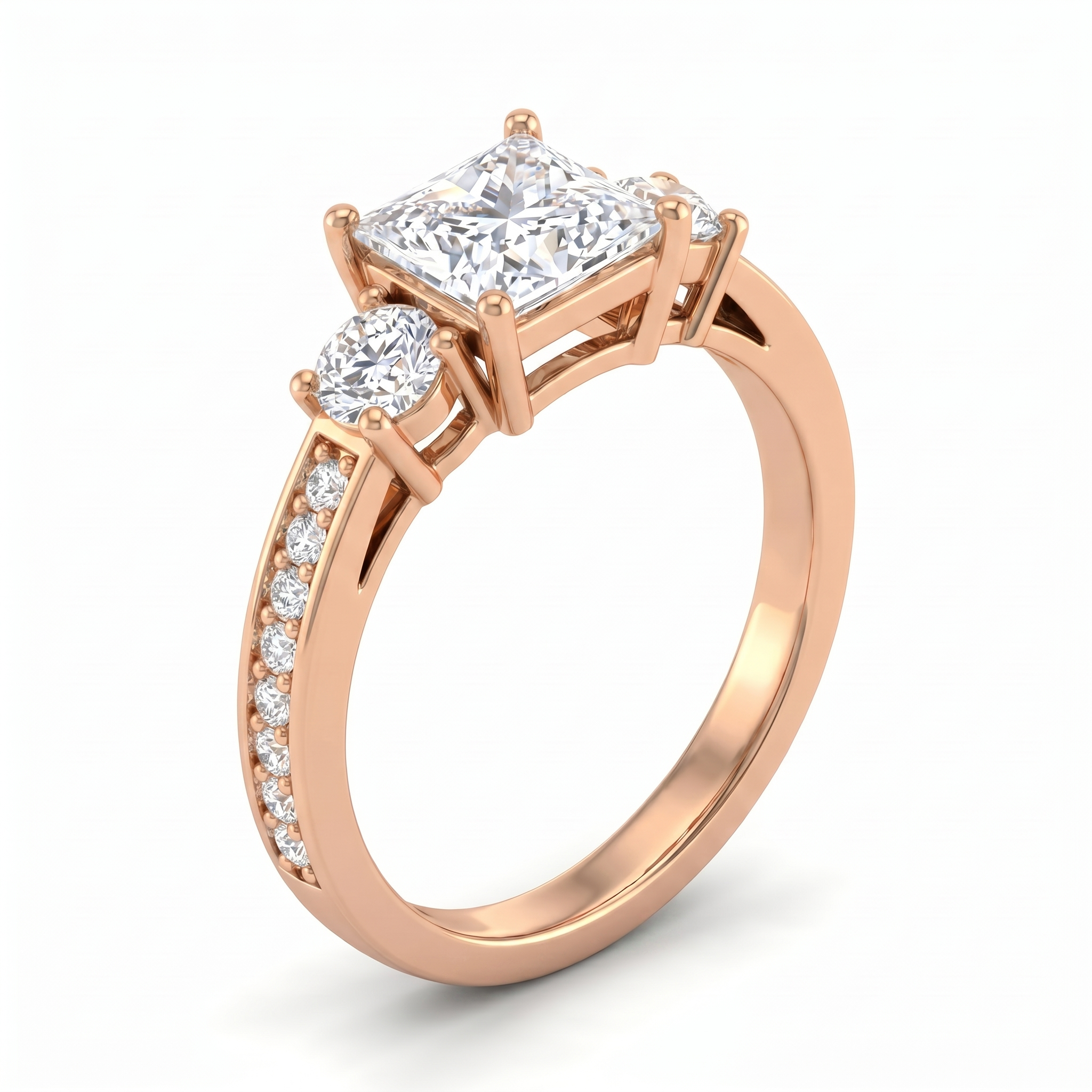 Aureate Harmony Diamond Ring by SVADEZI - rose