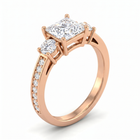 Aureate Harmony Diamond Ring by SVADEZI - rose