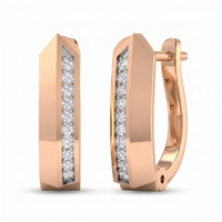 Gilded Legacy Diamond Earrings by SVADEZI - rose