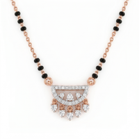 Eternal Mystique Diamond Mangalsutra by SVADEZI - rose