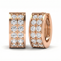 Glowing Ode Diamond Earrings by SVADEZI - rose