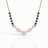 Sublime Embrace Diamond Mangalsutra by SVADEZI - rose