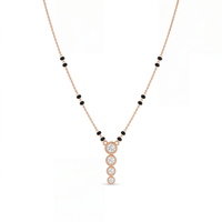 Enthroned Spell Diamond Mangalsutra by SVADEZI - rose