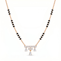 Cascading Vision Diamond Mangalsutra by SVADEZI - rose