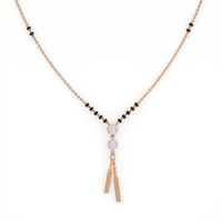 Celestial Petal Diamond Mangalsutra by SVADEZI - rose