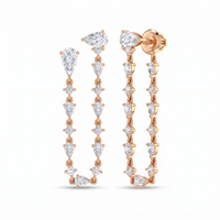 Glowing Reverie Diamond Earrings by SVADEZI - rose