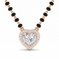 Tender Spell Diamond Mangalsutra by SVADEZI - rose