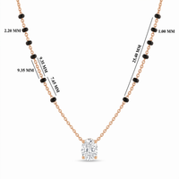 Imperial Embrace Diamond Mangalsutra by SVADEZI - rose