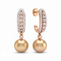 Glistening Grace Diamond Earrings by SVADEZI - rose