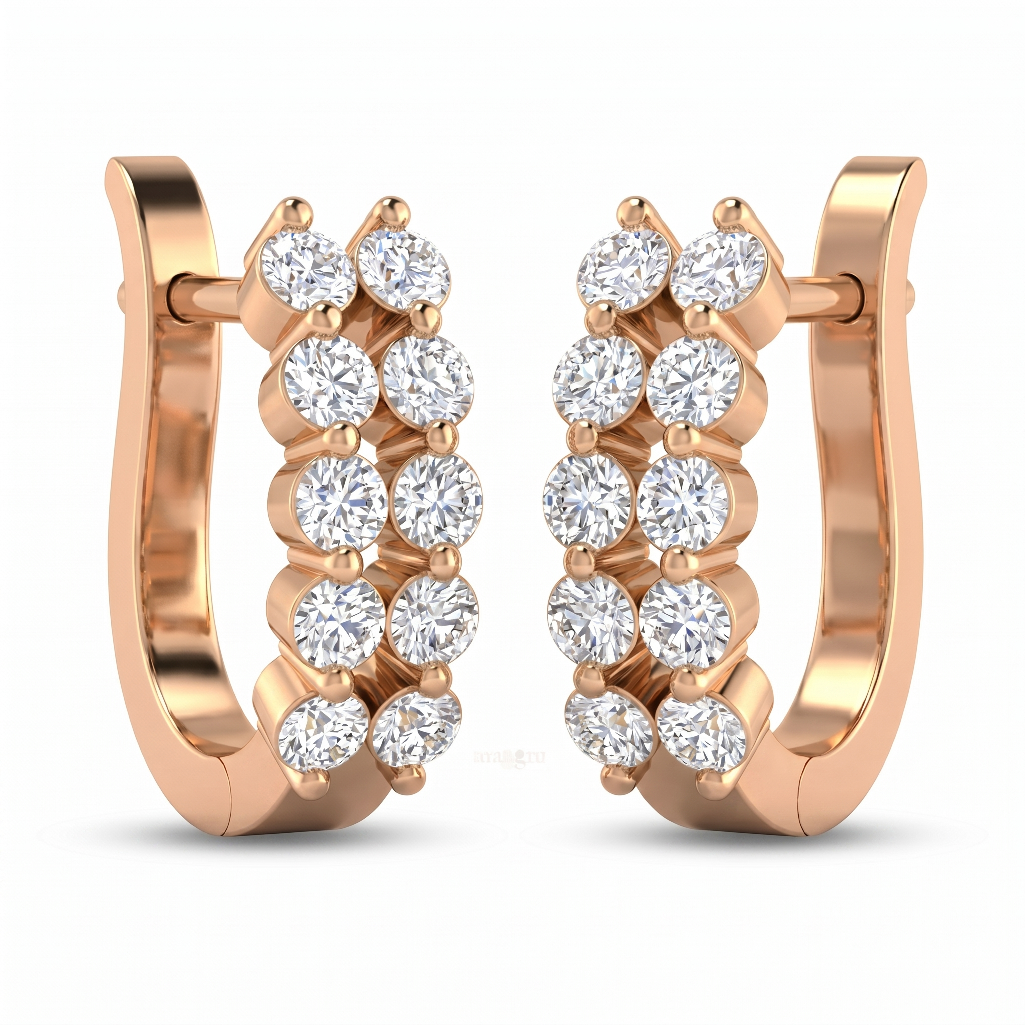 Regal Melody Diamond Earrings by SVADEZI - rose