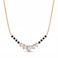 Dawn Ballad Diamond Mangalsutra by SVADEZI - rose