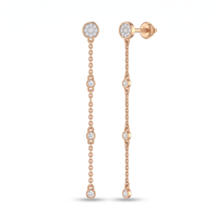Majestic Sonata Diamond Earrings by SVADEZI - rose