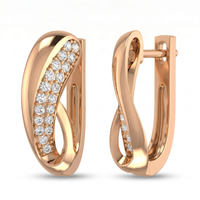 Heavenly Grace Diamond Earrings by SVADEZI - rose