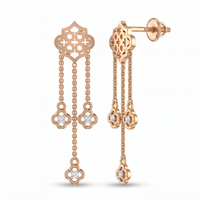 Regal Sonata Diamond Earrings by SVADEZI - rose