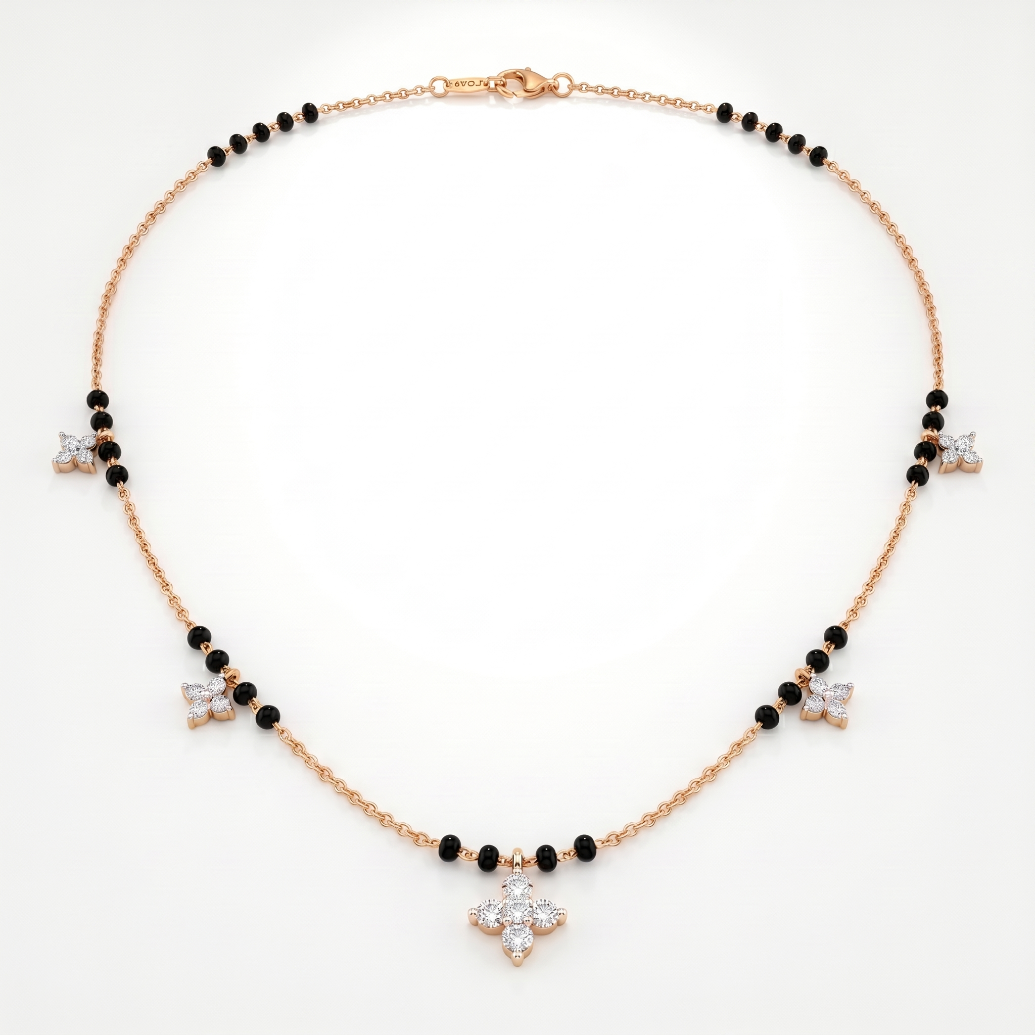 Heavenly Legacy Diamond Mangalsutra by SVADEZI - rose