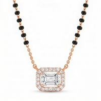 Regal Glow Diamond Mangalsutra by SVADEZI - rose
