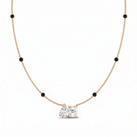 Imperial Bloom Diamond Mangalsutra by SVADEZI - rose
