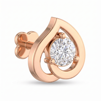 Sublime Embrace Diamond Nose Pin by SVADEZI - rose