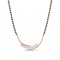 Sparkling Bliss Diamond Mangalsutra by SVADEZI - rose