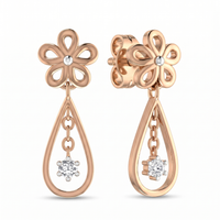 Celestial Bliss Diamond Earrings by SVADEZI - rose