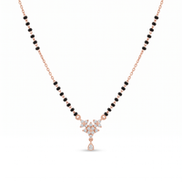 Ornate Cascade Diamond Mangalsutra by SVADEZI - rose