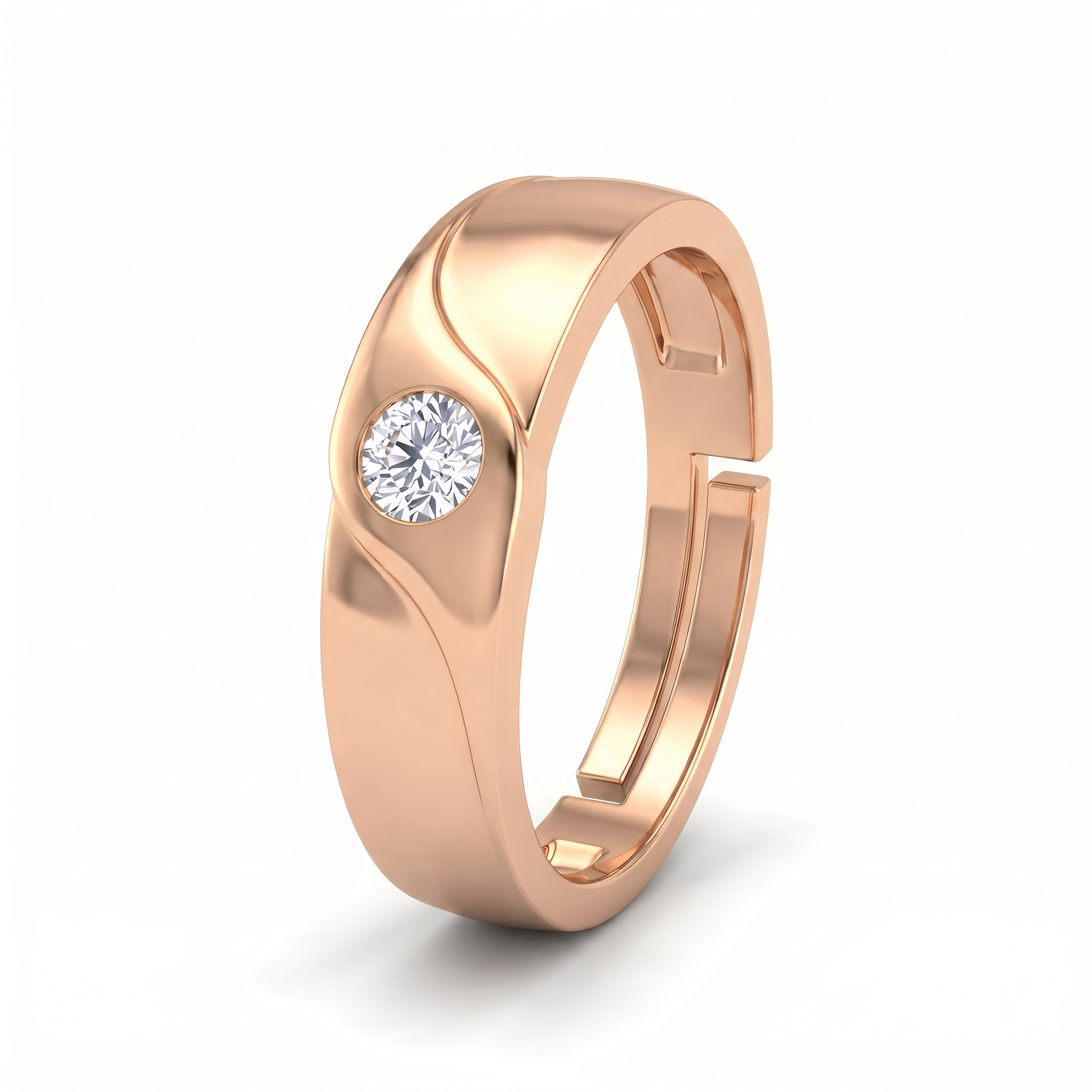 Aureate Allure Diamond Ring by SVADEZI - rose