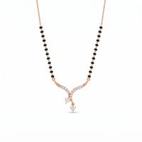Majestic Elegance Diamond Mangalsutra by SVADEZI - rose