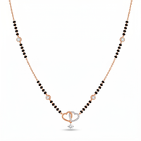 Sovereign Charm Diamond Mangalsutra by SVADEZI - rose
