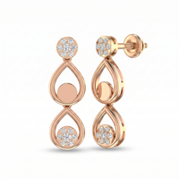 Divine Sonata Diamond Earrings by SVADEZI - rose