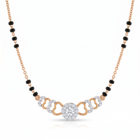 Lustrous Whisper Diamond Mangalsutra by SVADEZI - rose