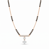 Heavenly Eternity Diamond Mangalsutra by SVADEZI - rose