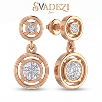 Bold Promise Diamond Earrings by SVADEZI - rose