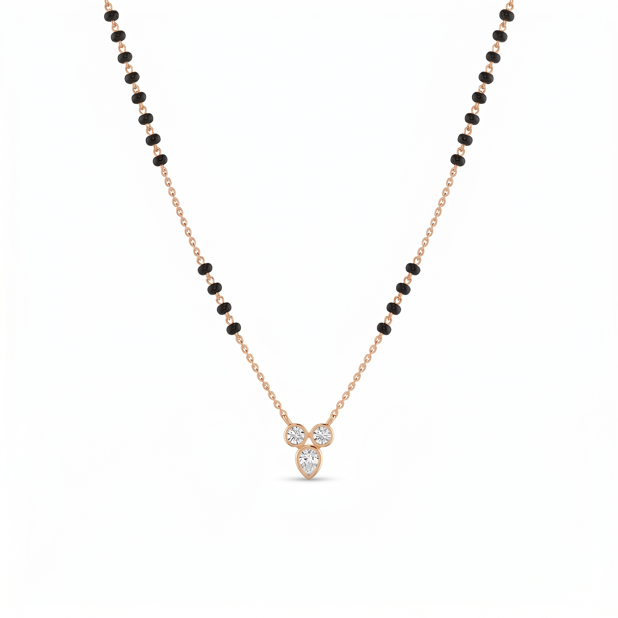 Opulent Whisper Diamond Mangalsutra by SVADEZI - rose