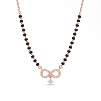 Whispering Promise Diamond Mangalsutra by SVADEZI - rose