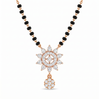 Sacred Vision Diamond Mangalsutra by SVADEZI - rose