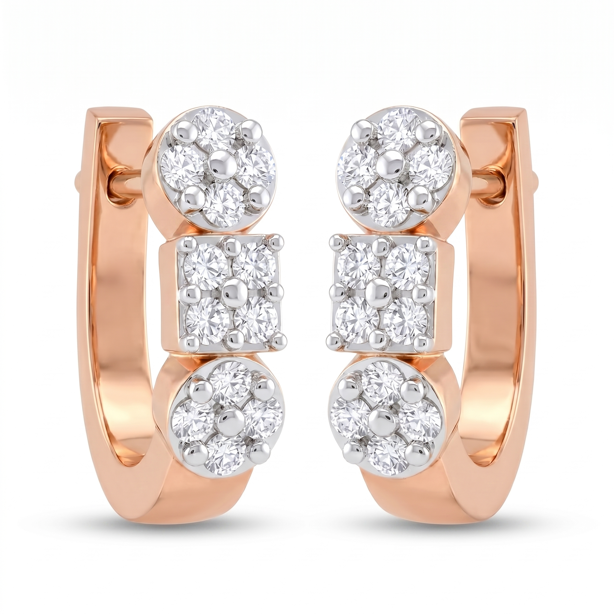 Tender Beauty Diamond Earrings by SVADEZI - rose