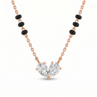 Sovereign Bloom Diamond Mangalsutra by SVADEZI - rose