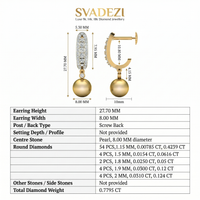 Glistening Grace Diamond Earrings by SVADEZI