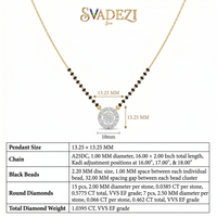 Jewelled Enchantment Diamond Mangalsutra by SVADEZI