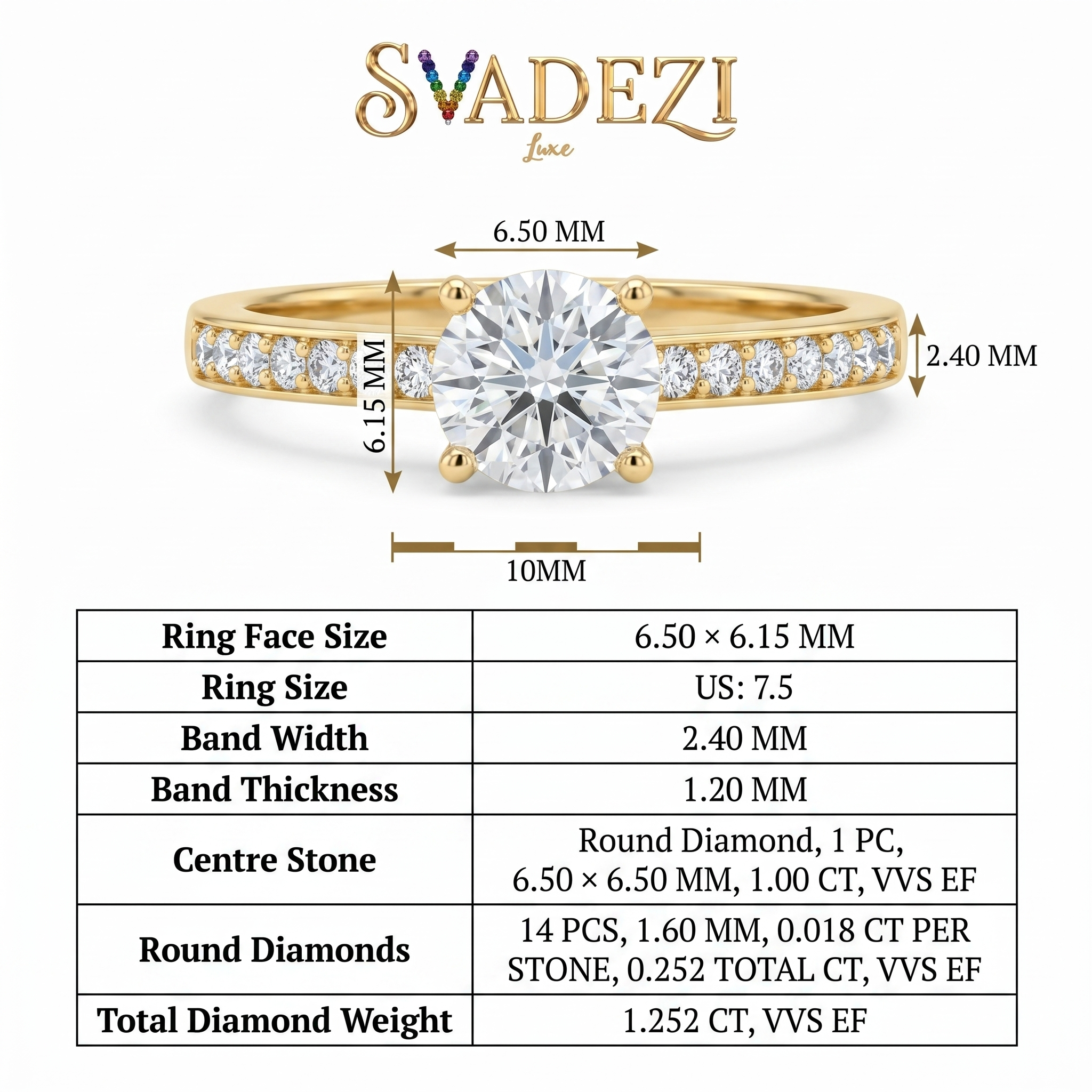 Sparkling Symphony Diamond Ring by SVADEZI