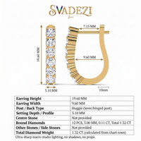 Velvet Ode Diamond Earrings by SVADEZI
