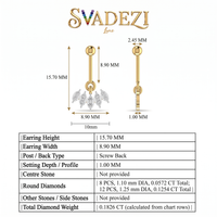 Solstice Ode Diamond Earrings by SVADEZI