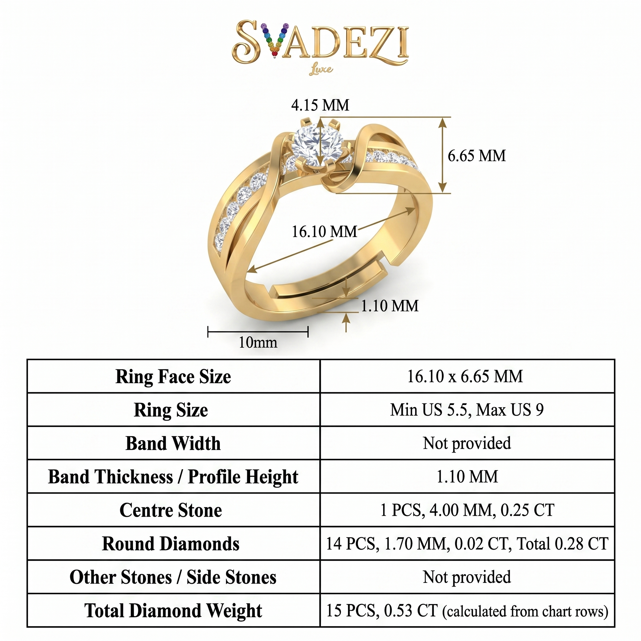 Ornate Reverie Diamond Ring by SVADEZI