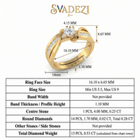 Ornate Reverie Diamond Ring by SVADEZI