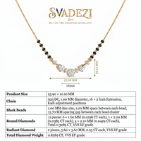 Sublime Embrace Diamond Mangalsutra by SVADEZI