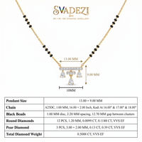 Cascading Vision Diamond Mangalsutra by SVADEZI