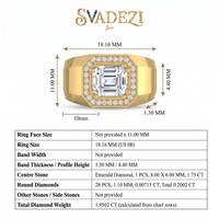 Velvet Harmony Men's Diamond Ring by SVADEZI