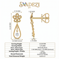 Celestial Bliss Diamond Earrings by SVADEZI