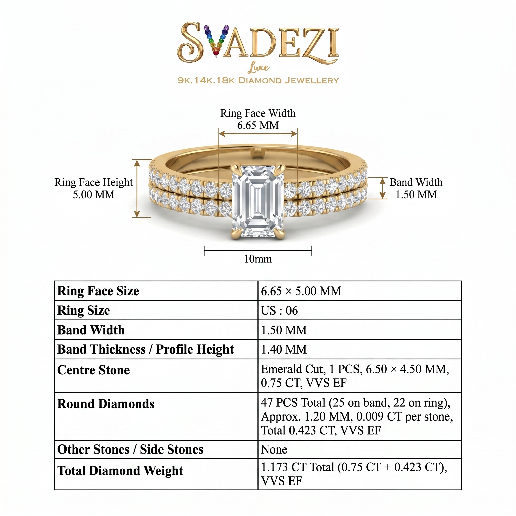 Lavish Petal Diamond Ring by SVADEZI